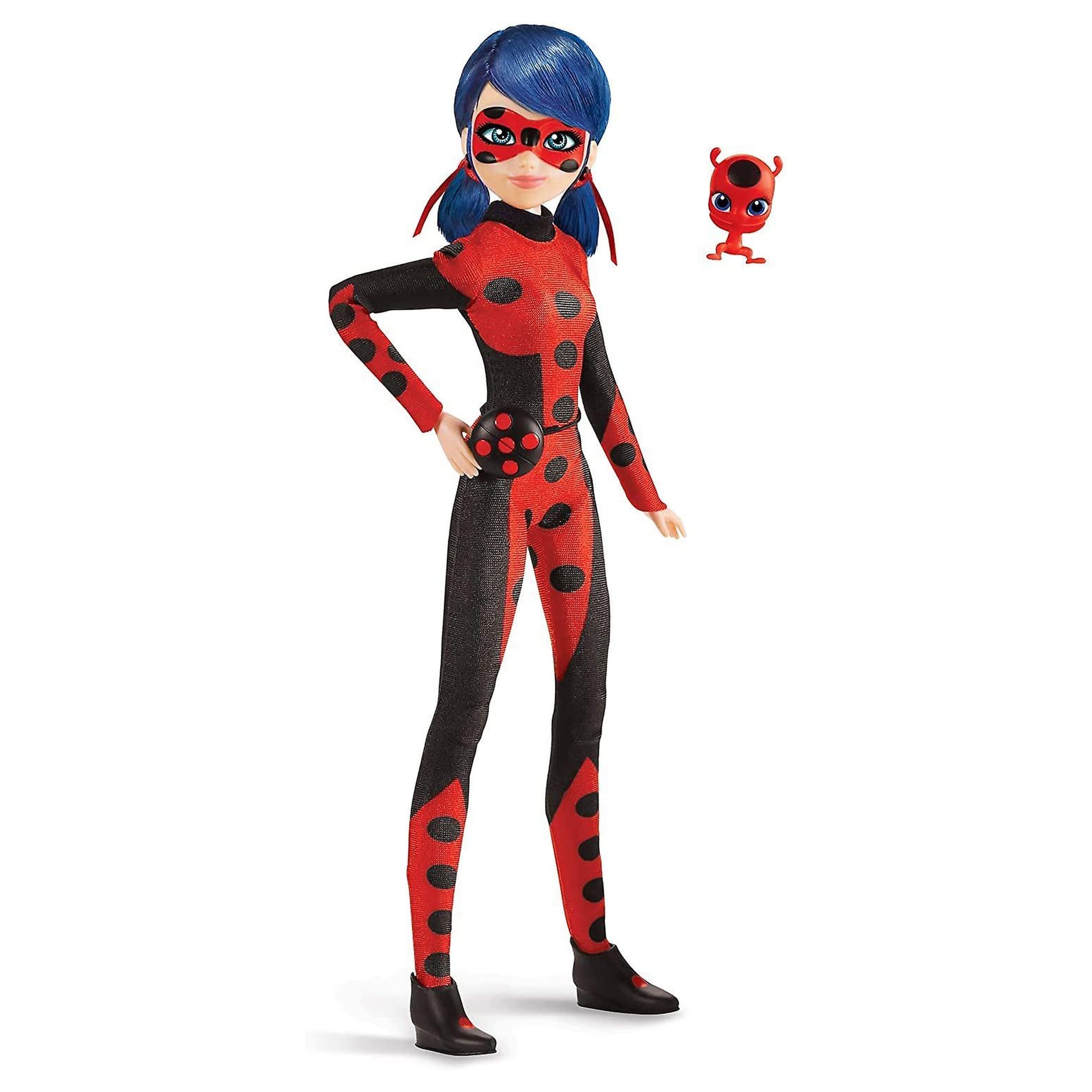 BANDAI Miraculous Ladybug Time to De-Evilize Doll - 26 cm Large Dressing, Articulated Figure With Red and Black Costume - Official License - P50006