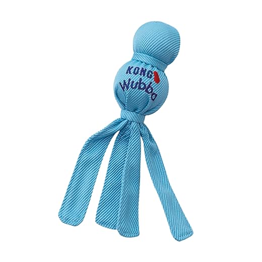 KONG - Wubba Puppy - Nylon Tug of War Dog Toy - For Small Puppy (Assorted Colours)