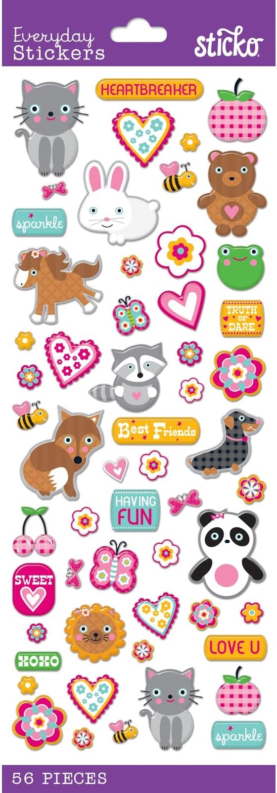 Sticko Theme Sticker Lucy Love, Multicolor