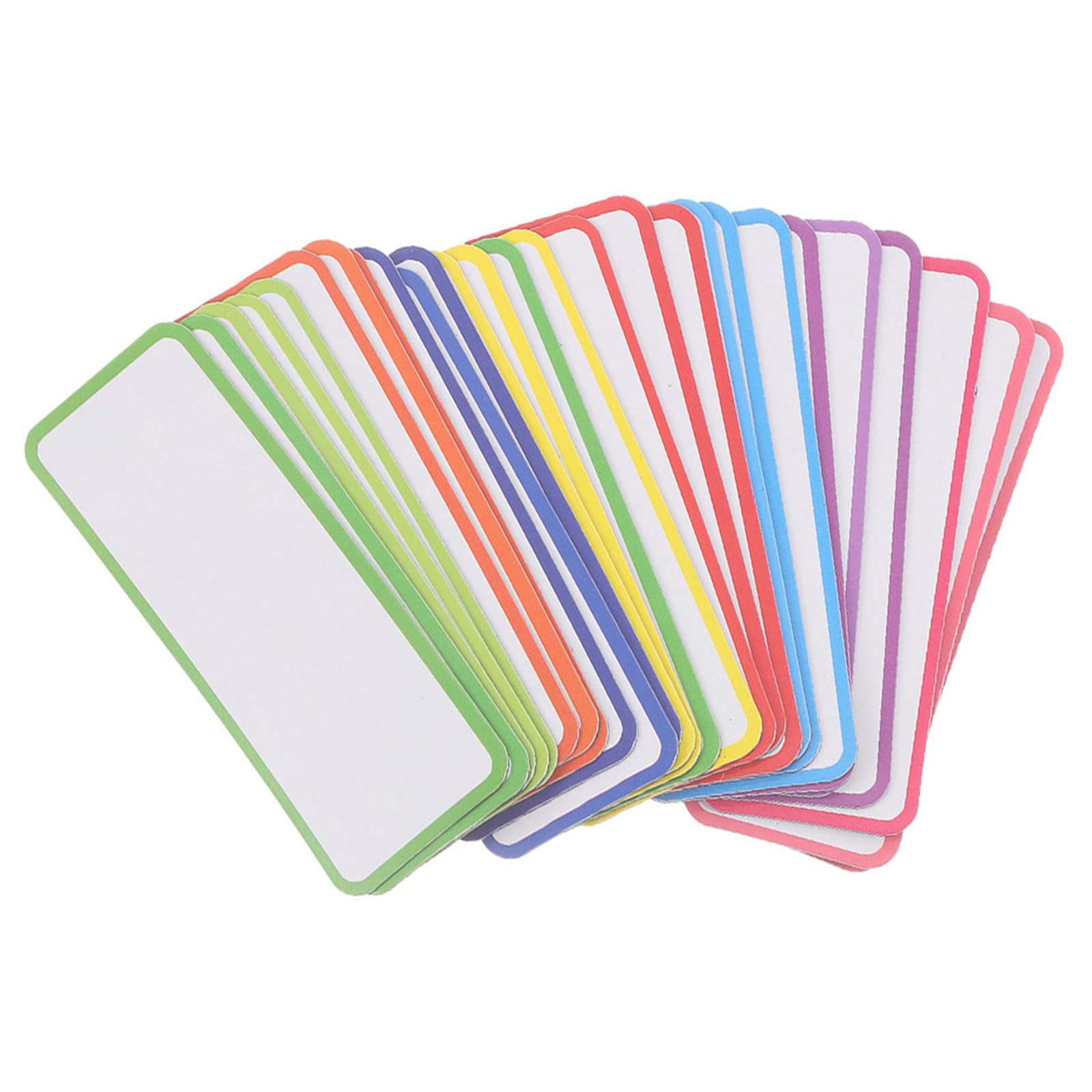 Gatuida 108 etichette magnetiche cancellabili a secco, 8,1 x 3 cm, etichette magnetiche nominative, adesivi colorati per lavagna, frigorifero, armadietto, aula, ufficio, casa.