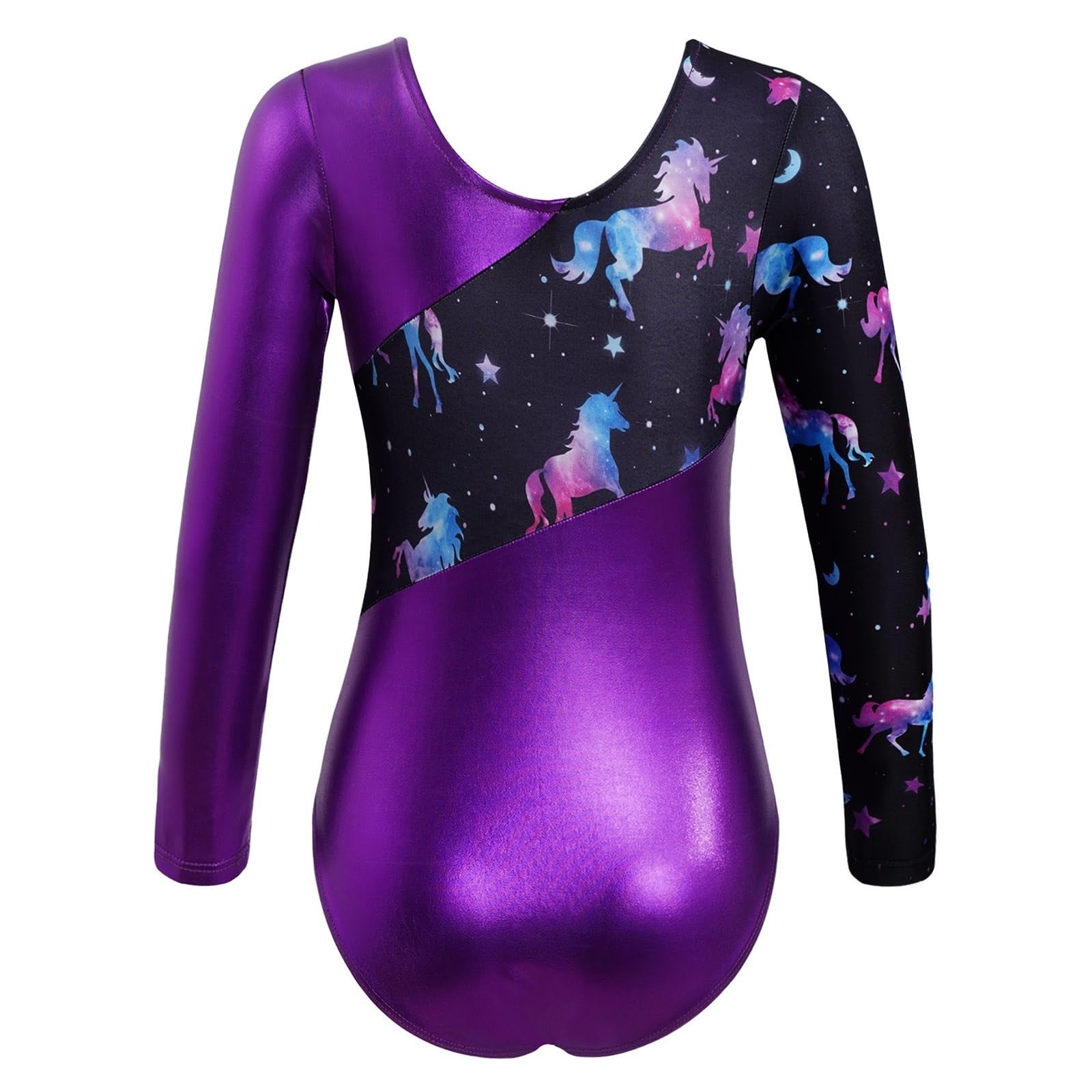 Maillots de Gimnasia Niños Niñas Gimnasia Ballet Leotardo Manga larga Ballet Práctica Danza Ropa Leotardo Mono para Niña (Color : Royal Blue, Size : 8)