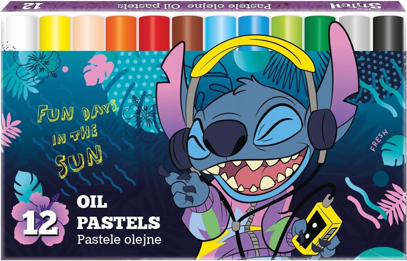 12 Pastel Wax Coolpack Disney Stitch