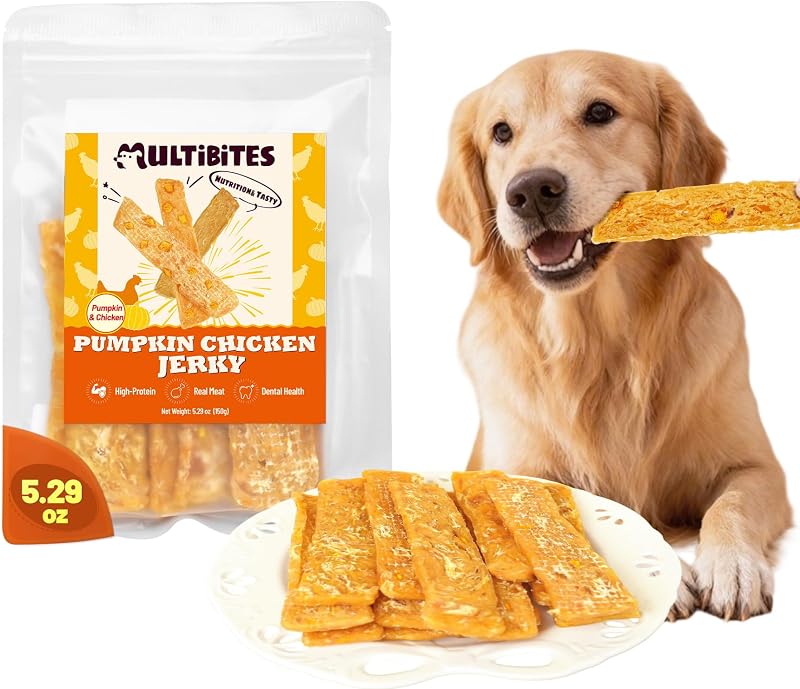 Petisco de Carne Seca para Cães com Frango e Abóbora Liofilizada MULTIBITES 150 g
