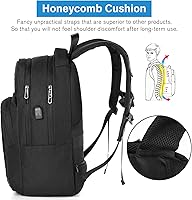 Vista 5 de Mochila para laptop de viaje, mochila escolar para mayores de 3 años, Negro -, Classic