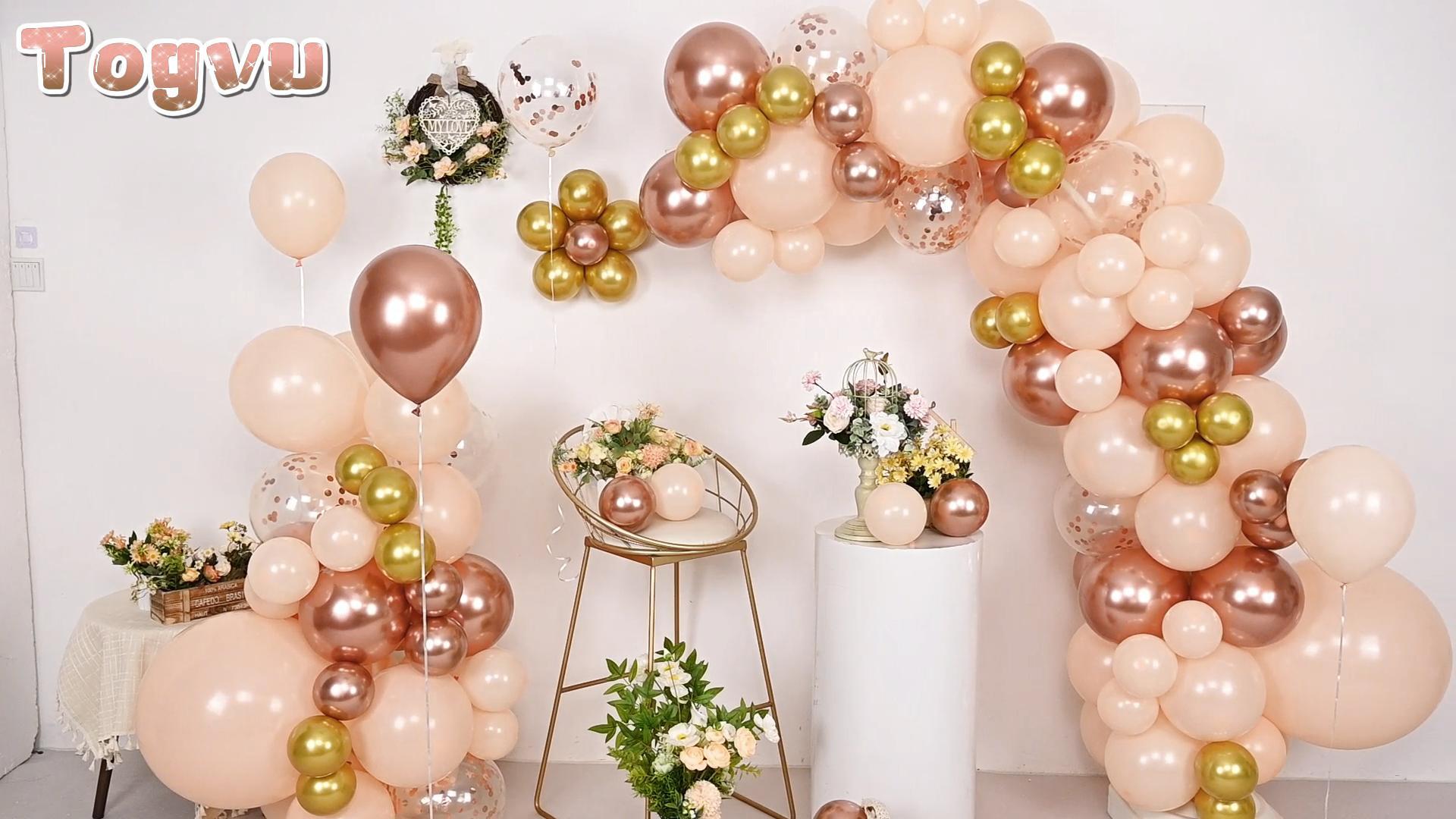 What are the latest balloon color trends for 2026 events? Amazon.com: Blush Rose Gold Balloon Garland Arch Kit, 119 Pieces Peach Pink Gold Pastel Orange Metallic Rose Gold Confetti Balloon Garland Kit for Girls Women Birthday Wedding Baby Bridal Shower Party Decorations :