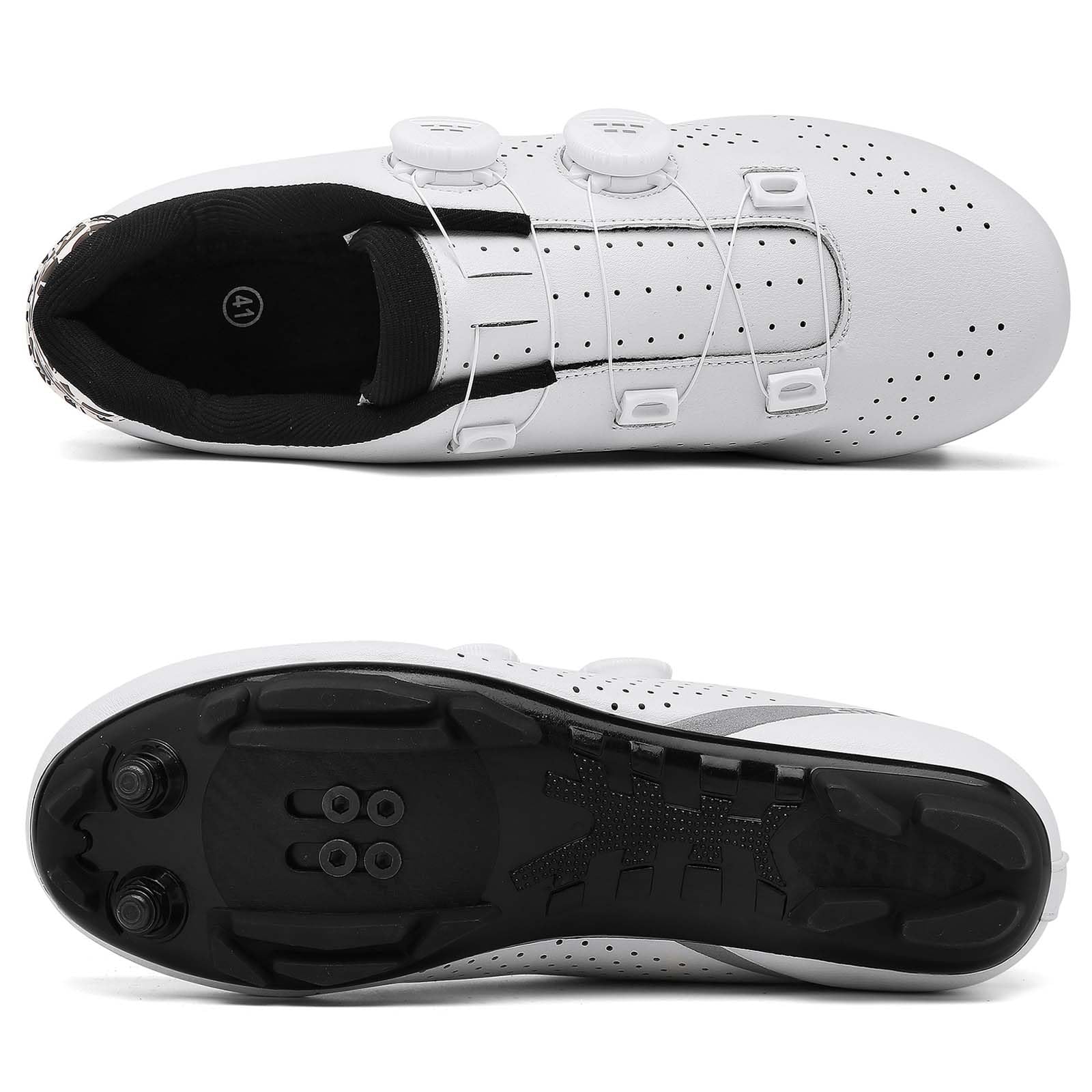 NGARY MTB Schuhe Fahrradschuhe Herren Damen kompatibel mit SPD 2 Schrauben mit Cleats, Mountainbike Schuhe Unisex Radsportschuhe Draussen