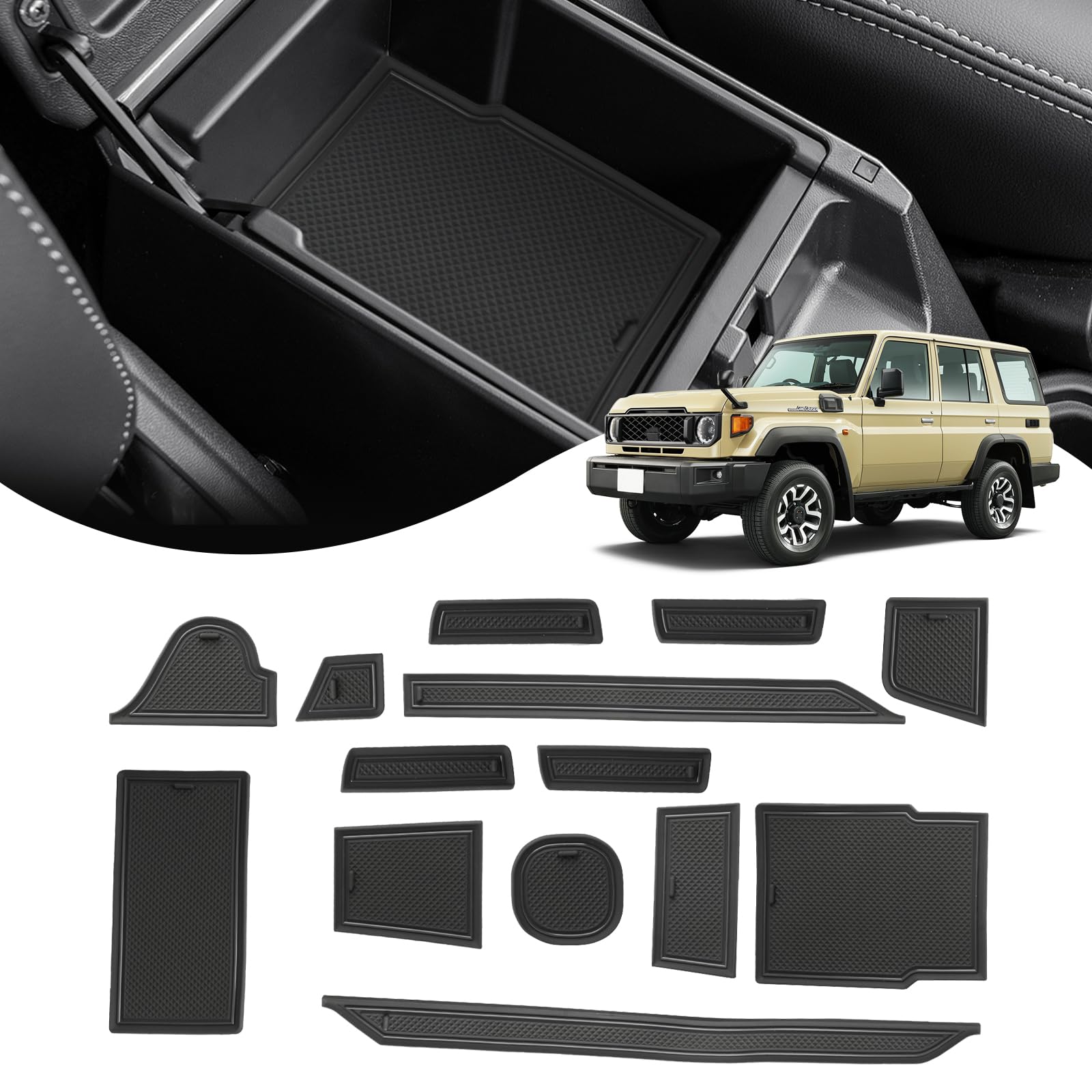 Amazon | SXCY 新型 トヨタ ランドクルーザー 70系 GDJ76W 専用 ラバー