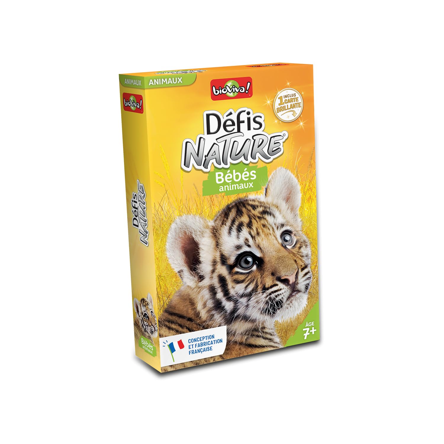 Bioviva - Défis Nature - Bébés Animaux - Pariez sur Les Points Forts de Vos Bébés Animaux pour Gagner la Bataille ! - 2 à 6 Joueur - Dès 7 Ans - Fabriqué en France - 660921