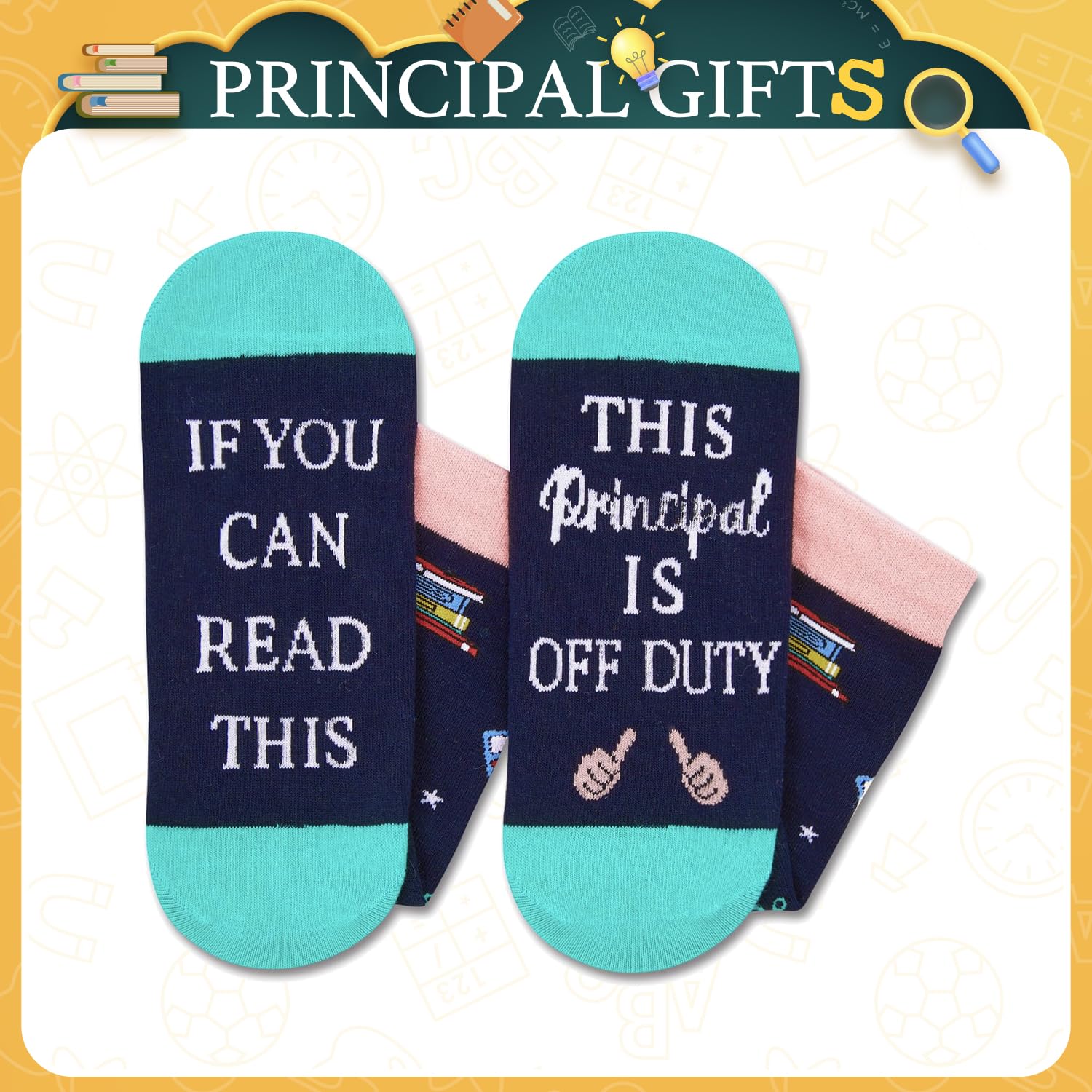 HAPPYPOP Principal Teacher Appreciation Gifts Ideas - Vice Assistant Principal Teacher Socks