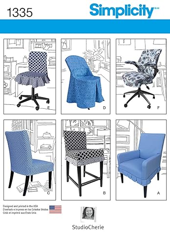 Simplicity Creative Patterns 1335 Chair Covers for Ikea and Realspace