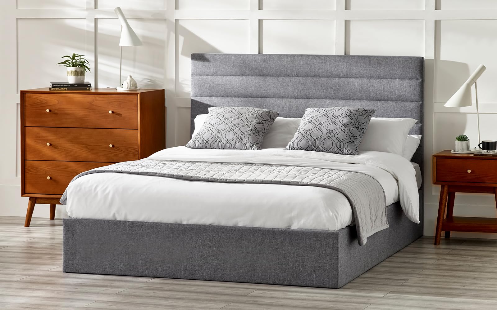 Julian Bowen Merida 150cm Lift Up Storage Bed Grey