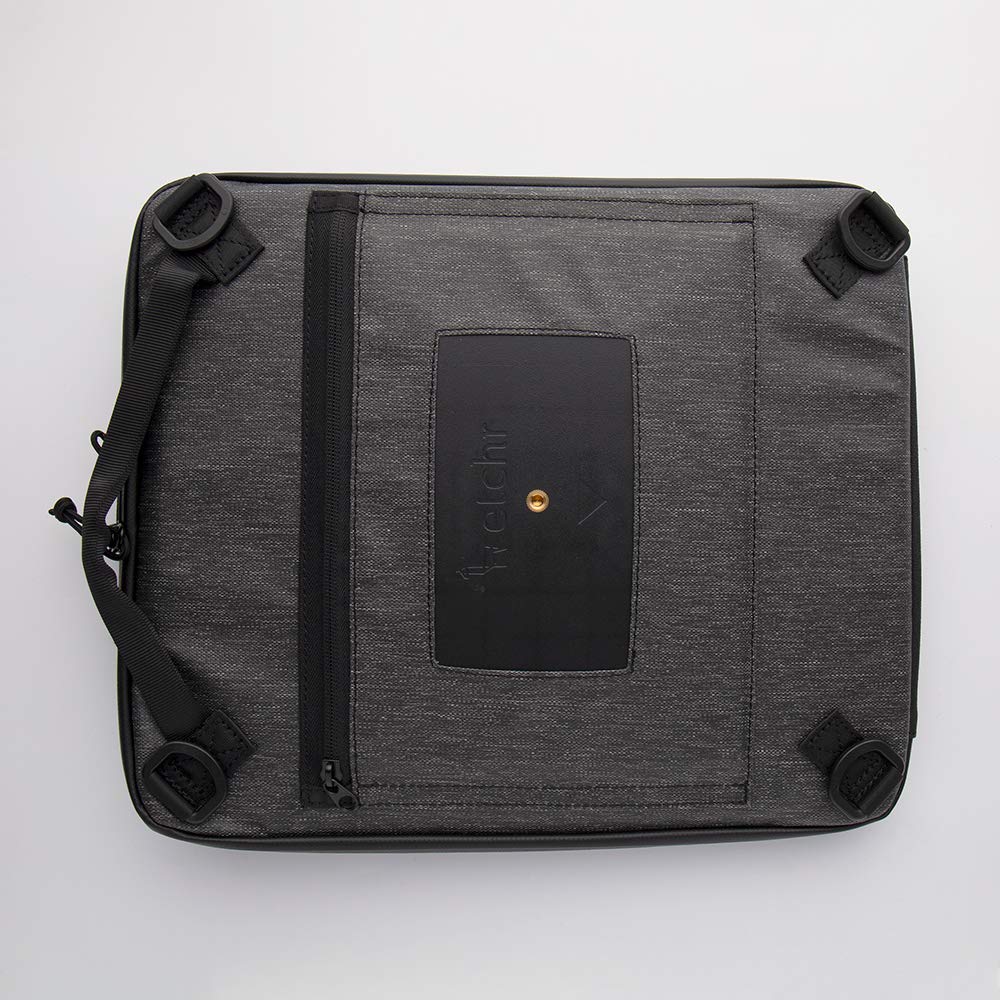 ETCHR Slate Satchel – Bolso de Artista Impermeable - Morral Multifuncional para Suministros de Arte con Componentes para Organización de Herramientas y Placa de Montaje en Trípode