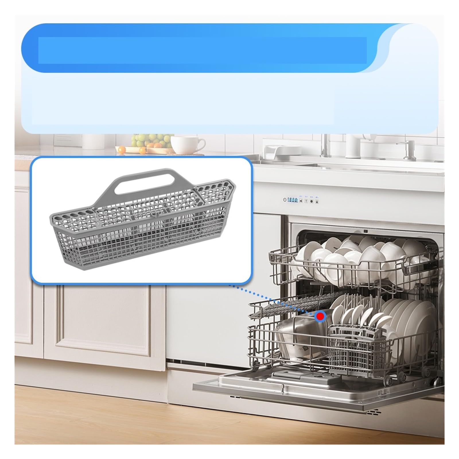 Cesta De Almacenamiento For Lavavajillas, Compatible Con GE WD28X10128, Cesta For Cubiertos