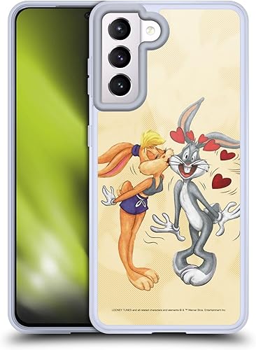 Head Case Designs Funda de gel suave con licencia oficial de Looney Tunes Bugs Bunny y Lola Bunny Season compatible con Samsung Galaxy S21 5G