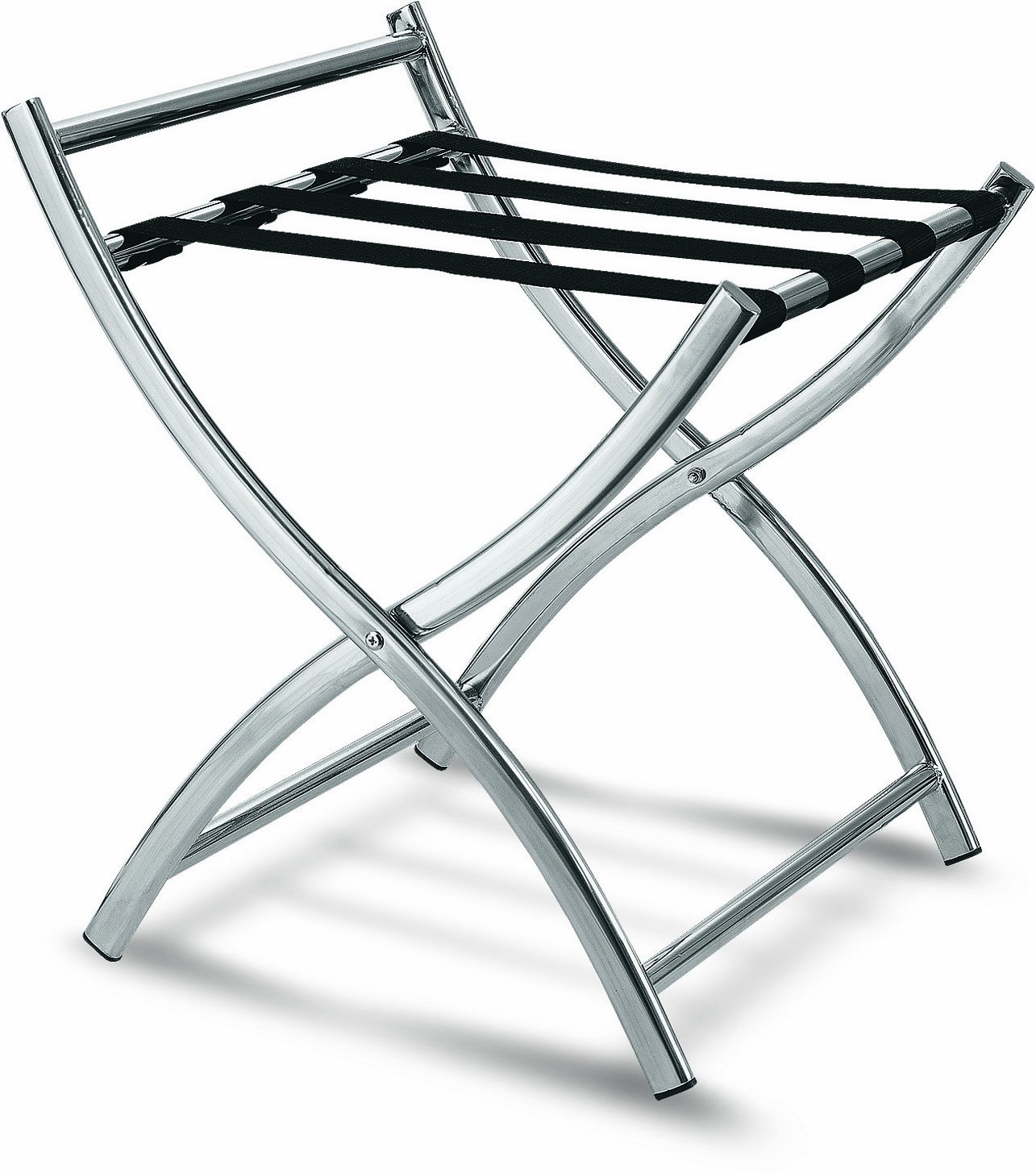 Kofferständer mit Wandschutz im hochwertigem Edelstahl - Design