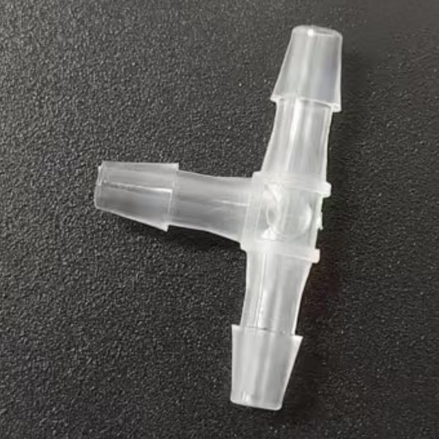 3 Way Tee Connector Equal Barbed T-Fitting 3 Way Hose Barb Adapter for Laboratory Biochemical Analytical Instruments Food Machinery Aquarium Equipment 100pc/pk (3.2mm 1/8'' Cir)