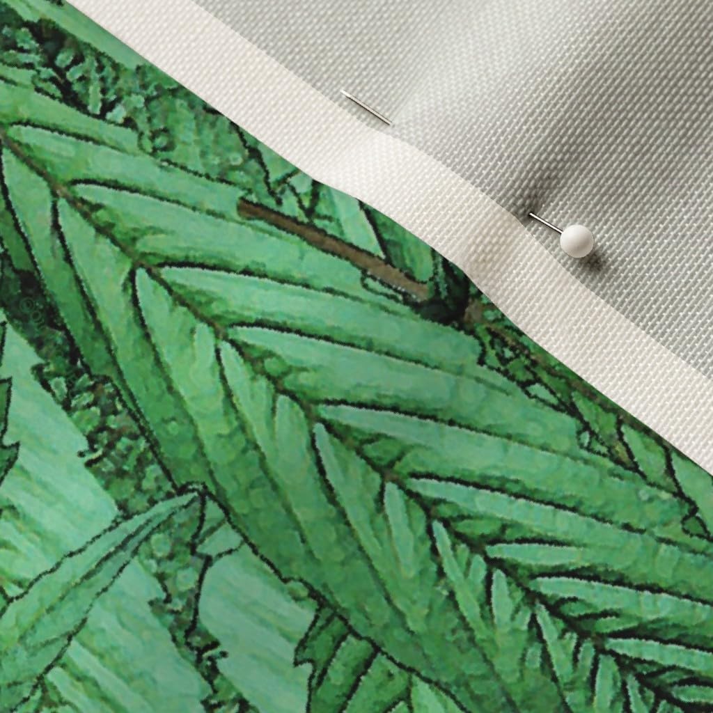 Spoonflower Fabric - Marijuana Cannabis Weed Grass 420 Green Leaf Printed on Upholstery Velvet Fabric Fat Quarter - Upholstery Home Decor Bottomweight Apparel