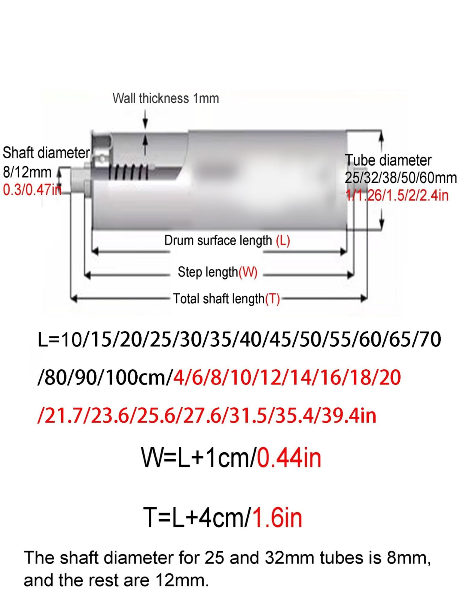 Zestaw 4 wytrzymałych kół pasowych ze stali nierdzewnej – Ø 25–60 mm rolki zwrotne do linii montażowych, szerokość 38 mm, długość 60 cm i wydajne