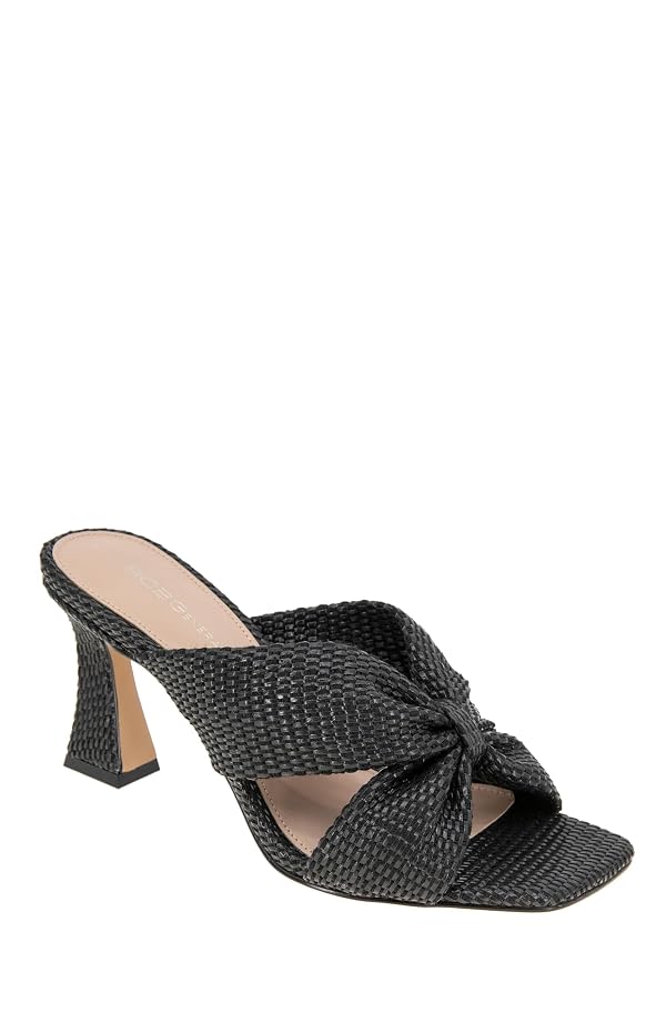 BCBGeneration Womens Fashion Heeled Sandal, Black Raffia, 9 US by BCBGeneration - Used condition - US$29.01
