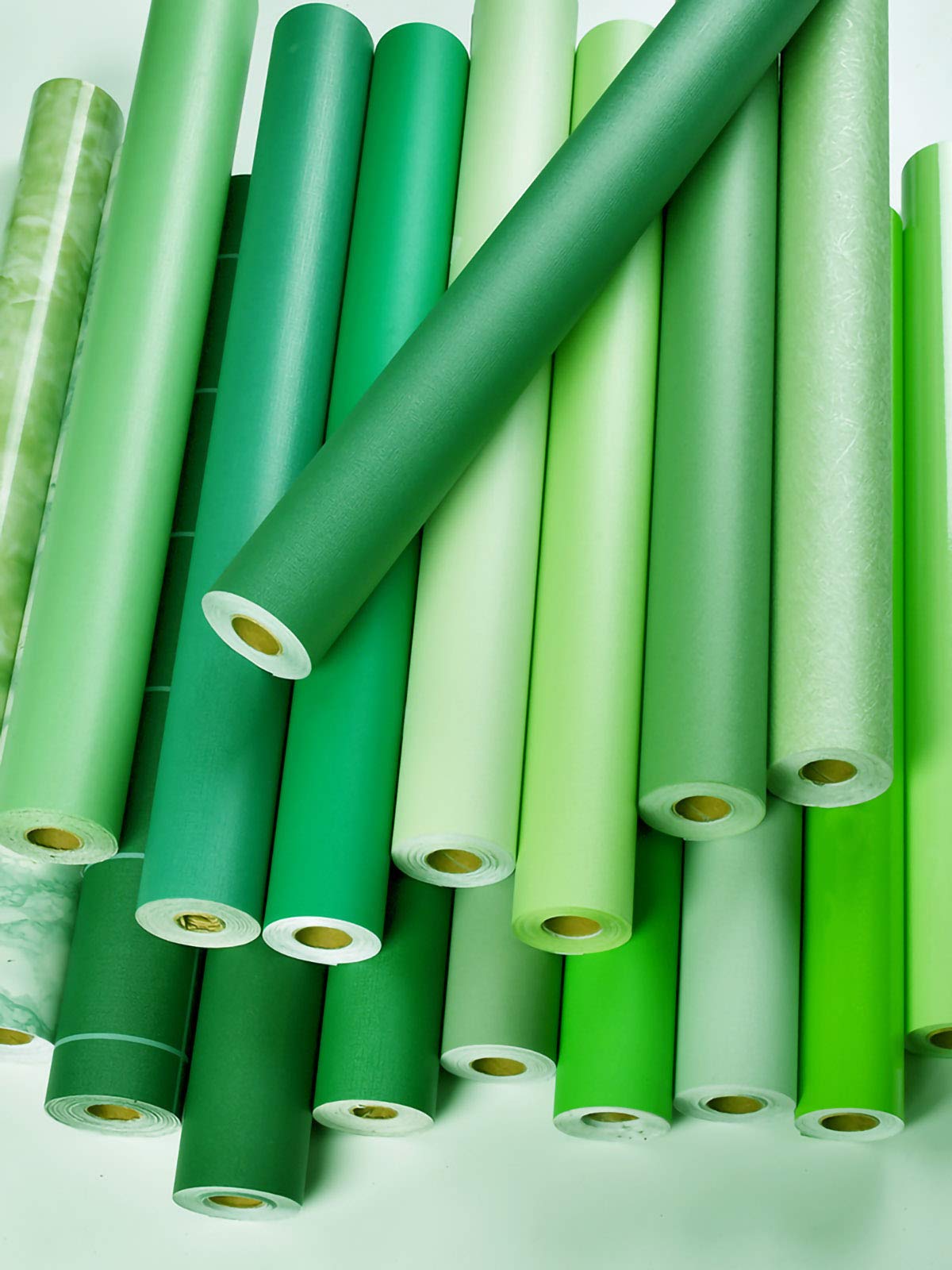 Foglio adesivo PVC Impermeabile Antibatterico e Anti-umidità Wall Sticker Auto-Adesivoper Mobili Realizzazione di Superfici Facile da Pulire Rivestimento Carta Adesiva Legno-Frosted texture-emerald gr