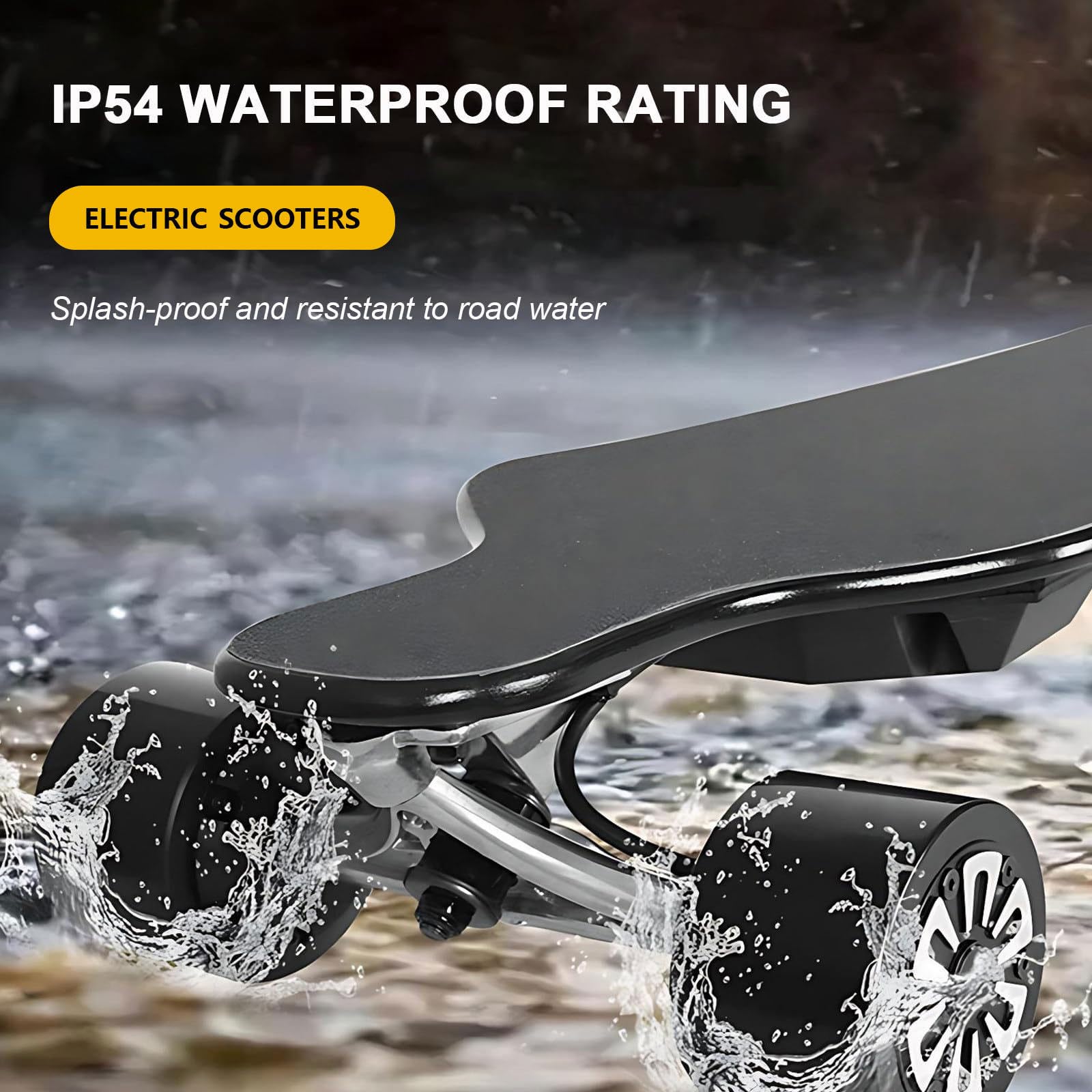Skateboard elettrico con telecomando, longboard da 800 W, velocità di 26 mph, portata 300 kg, ideale per adolescenti e adulti, impugnatura sicura in carta vetrata