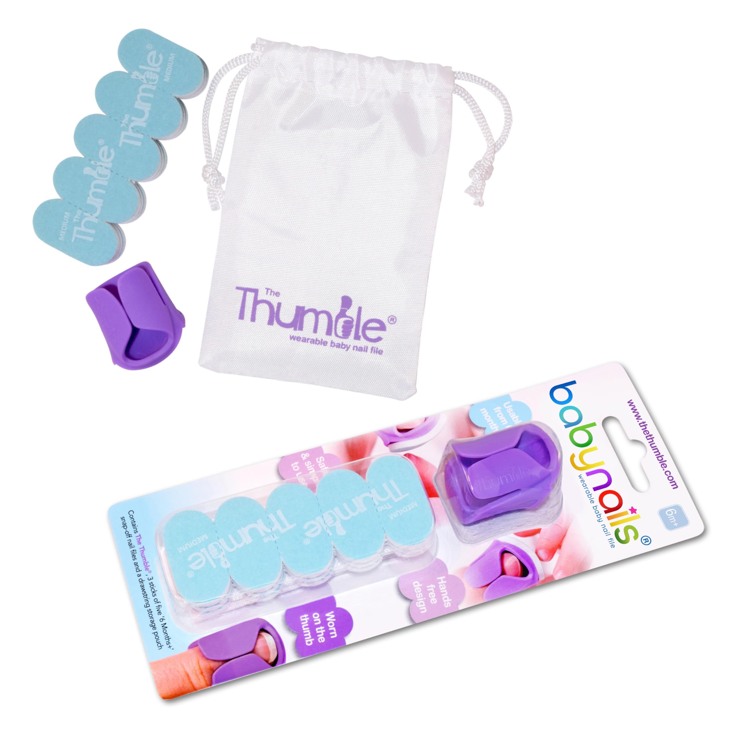 Baby Nails™ – Lime à ongles portable pour bébé I 6 mois + Pack standard – Ensemble de soins des ongles pour bébé (6 mois et plus)