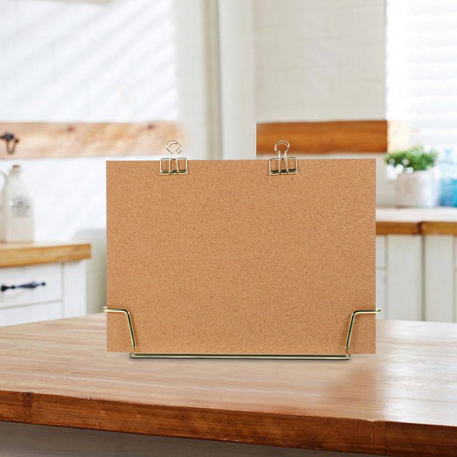 Tablero de Corcho de Escritorio Blanco 1 Juego Madera y Clavos