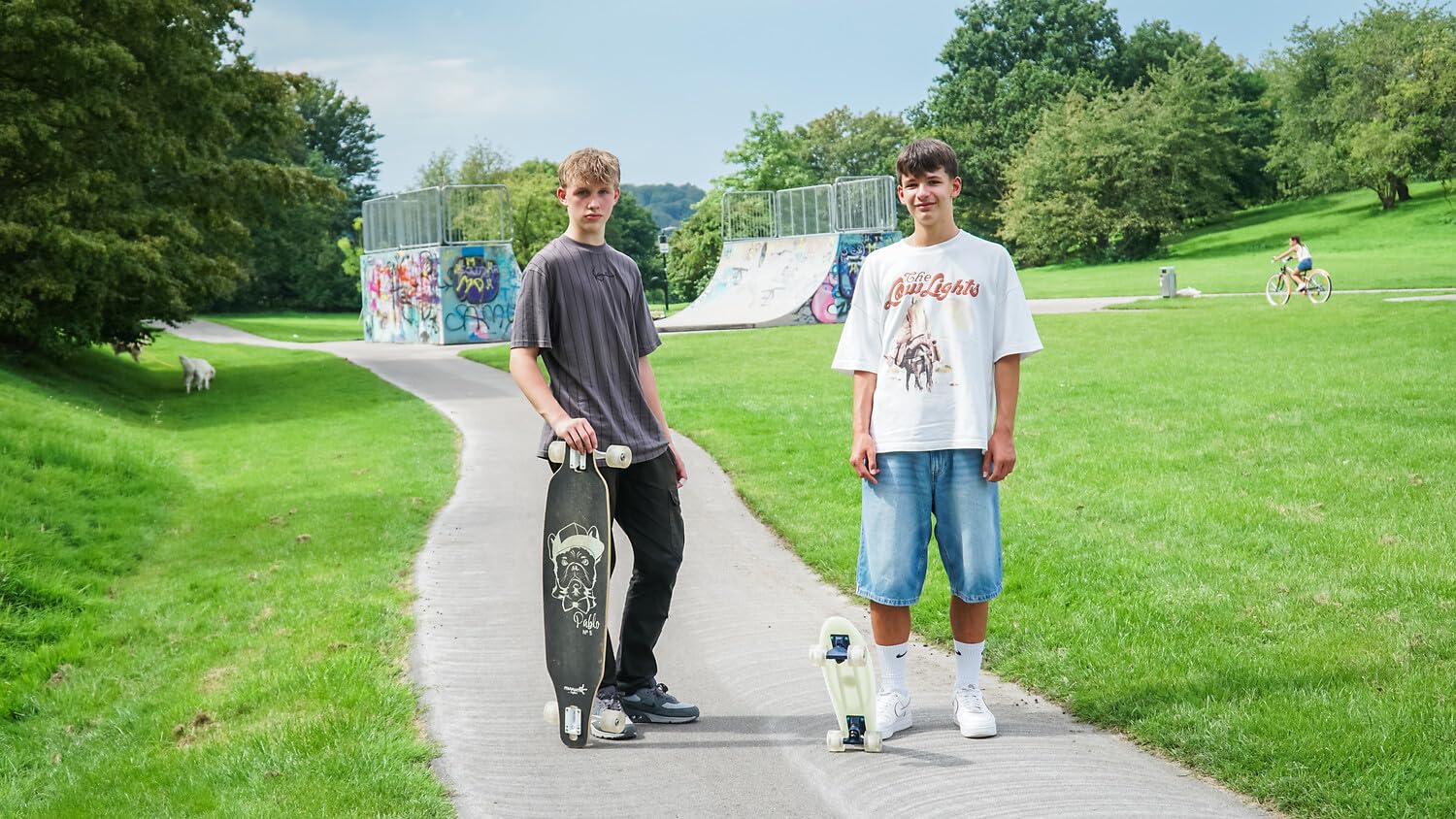 MUUWMI Longboard, Skateboard Unisex Bambini