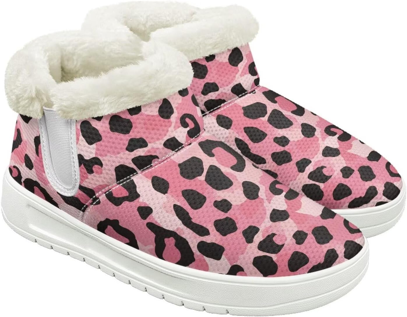 Women's Ankle Snow Boots Slip On Winter Boots for Women Fashionl Memory Foam Snow Shoes for Ladies