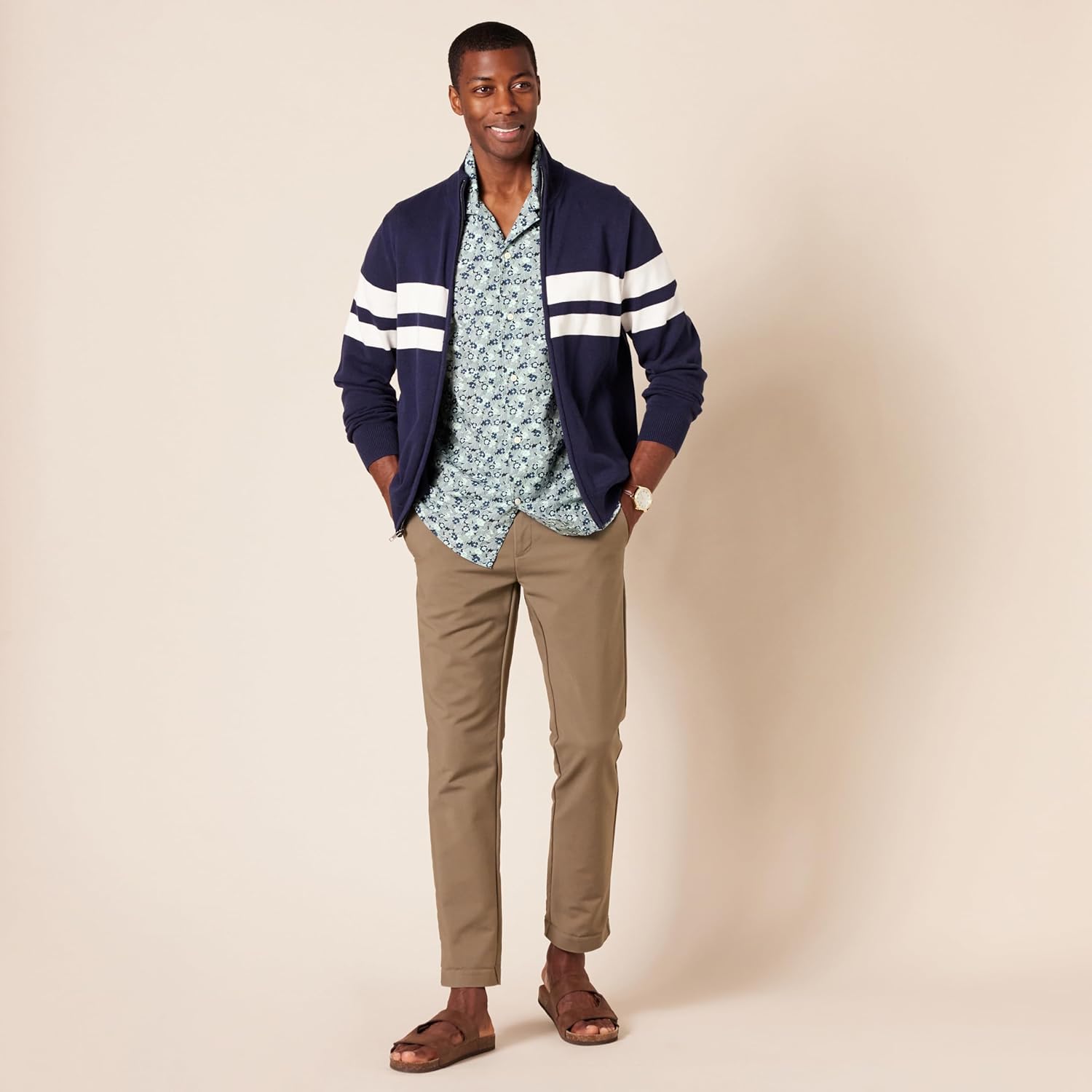 Amazon Essentials Mens Vacation Cotton Resort Shirt, Slim-Fit Short Sleeve - Image 5