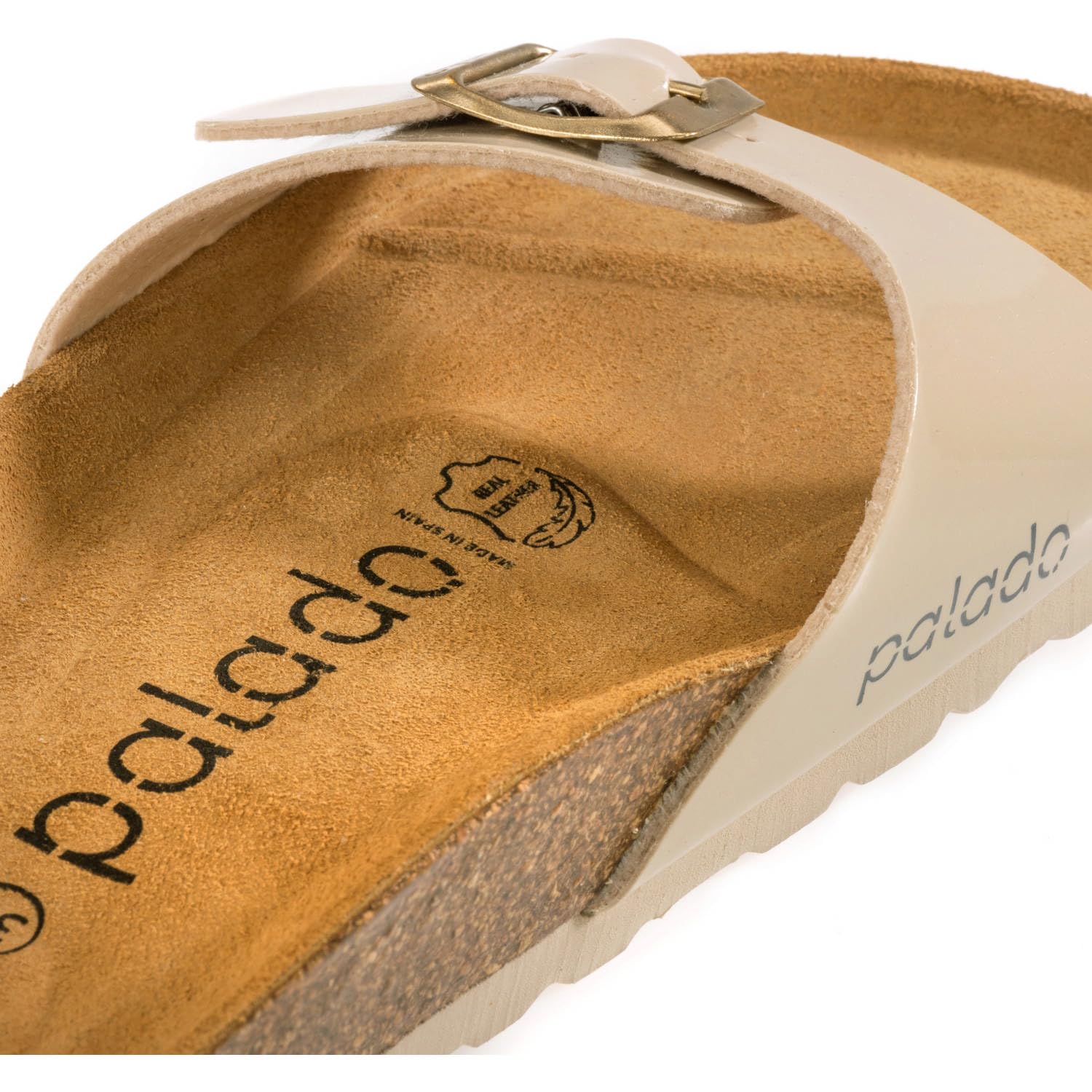 Palado Damen Pantoletten Malta Matt - Sandalen Made in Spain - Hausschuhe mit Kork-Fußbett - modische Sommerschuhe
