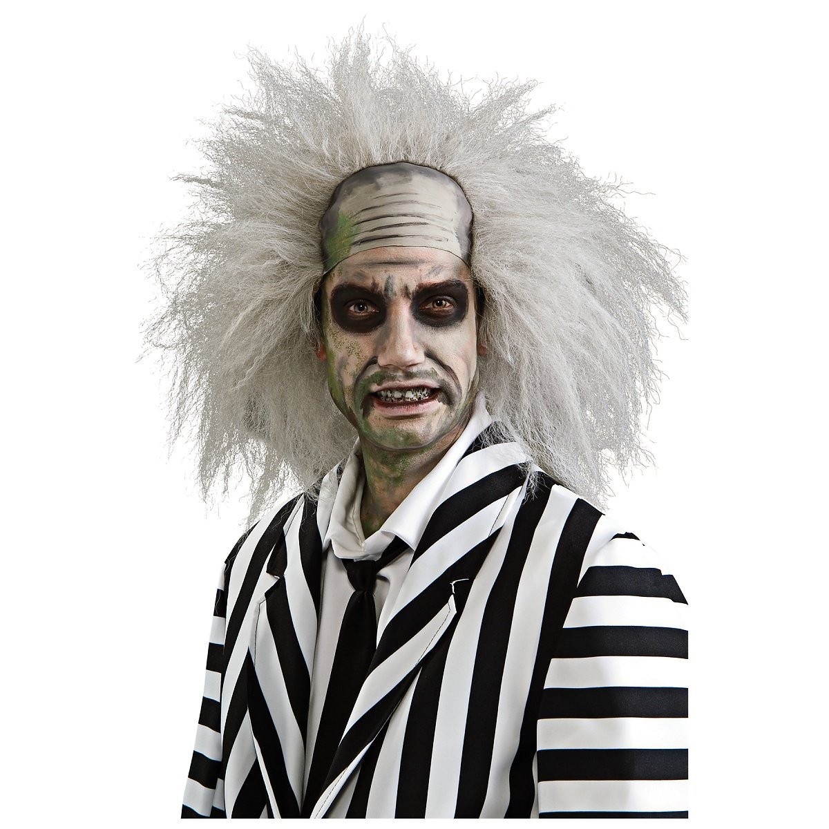 Beetlejuice Wig Men's Fancy Dress Halloween Beetle Juice Costume Movie Accessory