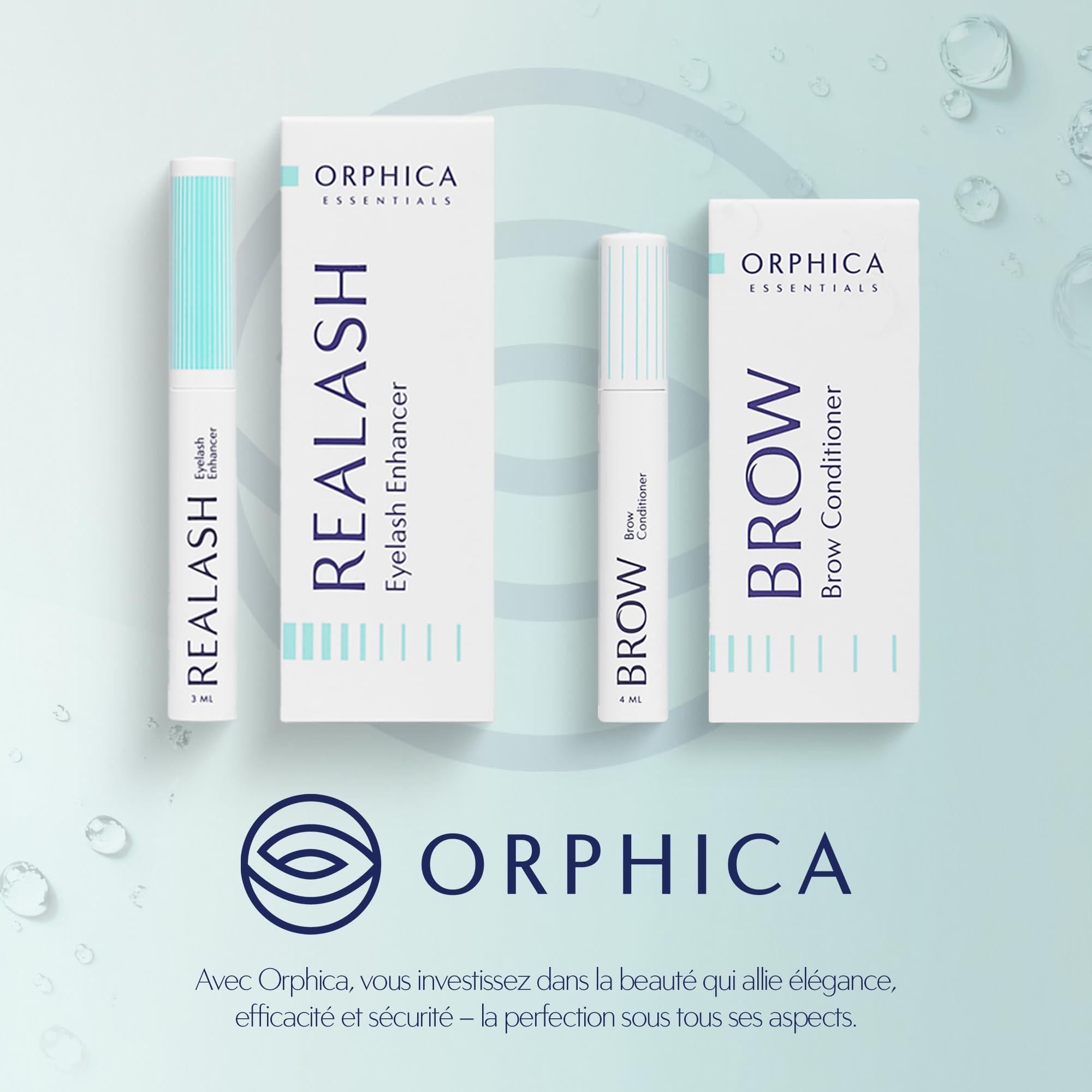 ORPHICA Realash Serum pour Cils 3ml - Serum Cils Croissance aux Ingrédients Naturels - Sérum Soin des Cils Eyelash Enhancer, pour faire Pousser les Cils, Cils Vegan