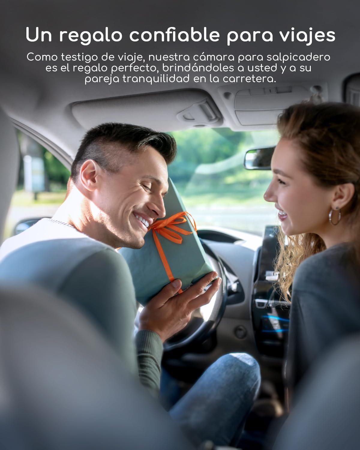 COOAU D30S 4K Dashcam con GPS, Wi-Fi, Frontal Interior, Doble Dash CAM Coche 2.5K 1080P, Nocturna, Supercondensador, Sensor G, Modo de Estacionamiento y Grabación en Bucle