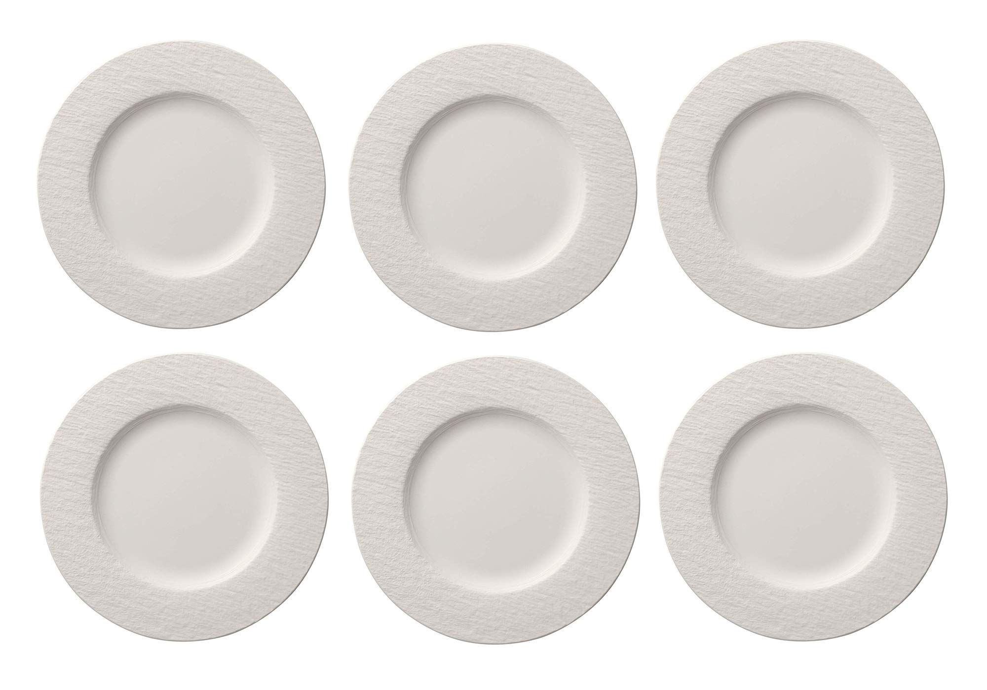 Villeroy & Boch Manufacture Rock Blanc Speiseteller 6er Set 27cm (6X 10-4240-2620)
