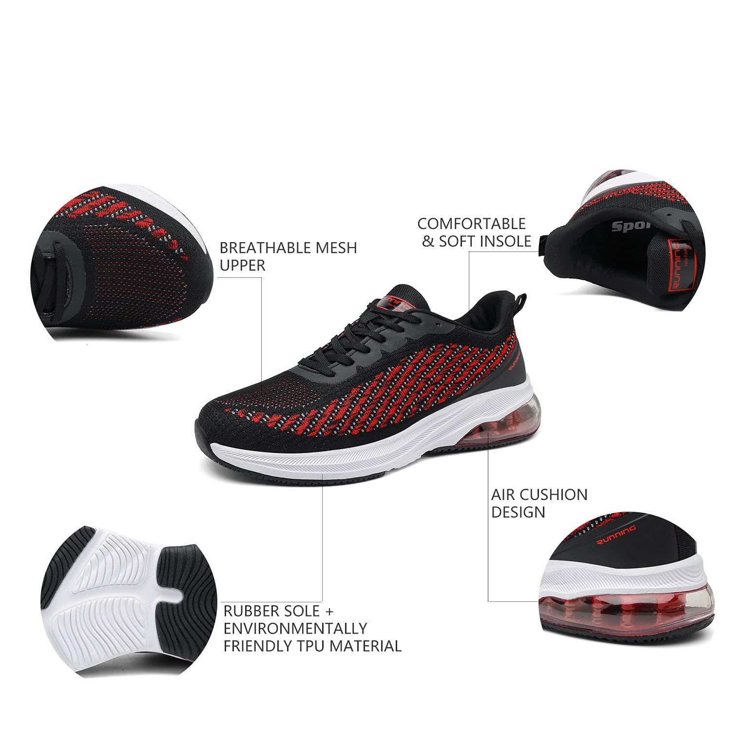 frysen Scarpe Uomo Donna Sneakers Scarpe Uomo Estive Scarpe Running Uomo per Tennis Trekking MTB Corsa Fitness 36-47EU