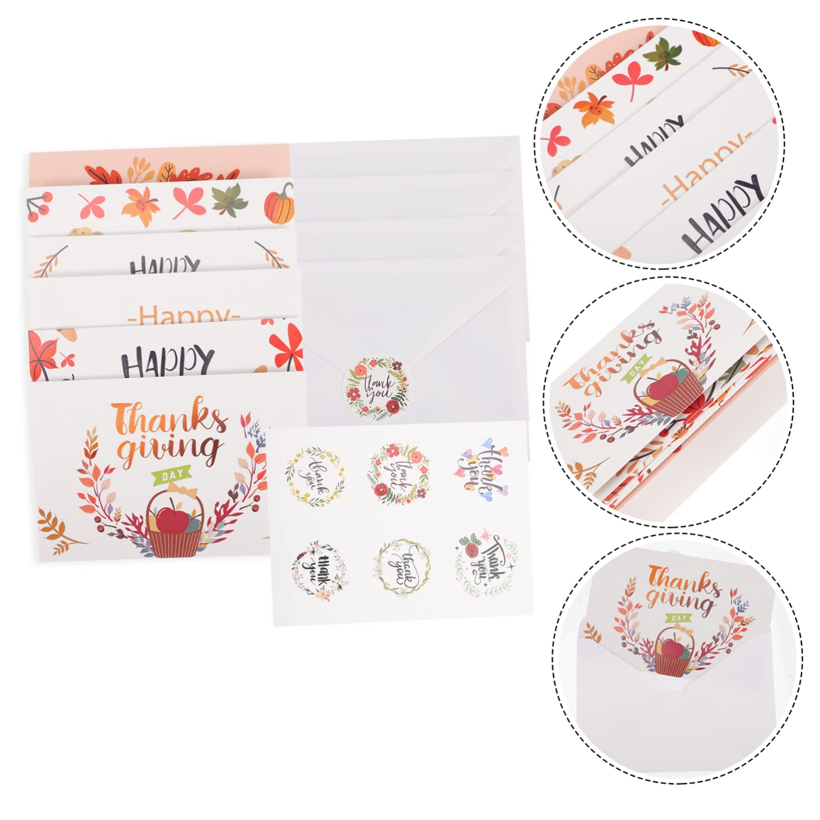 SHINEOFI 60 Arkuszy Kartka Z Życzeniami Karty Z Gratulacjami Kartki Z Wiadomościami Karta Z Podziękowaniami Karty Na Święto Dziękczynienia Pocztówki Na Święto Dziękczynienia Puste