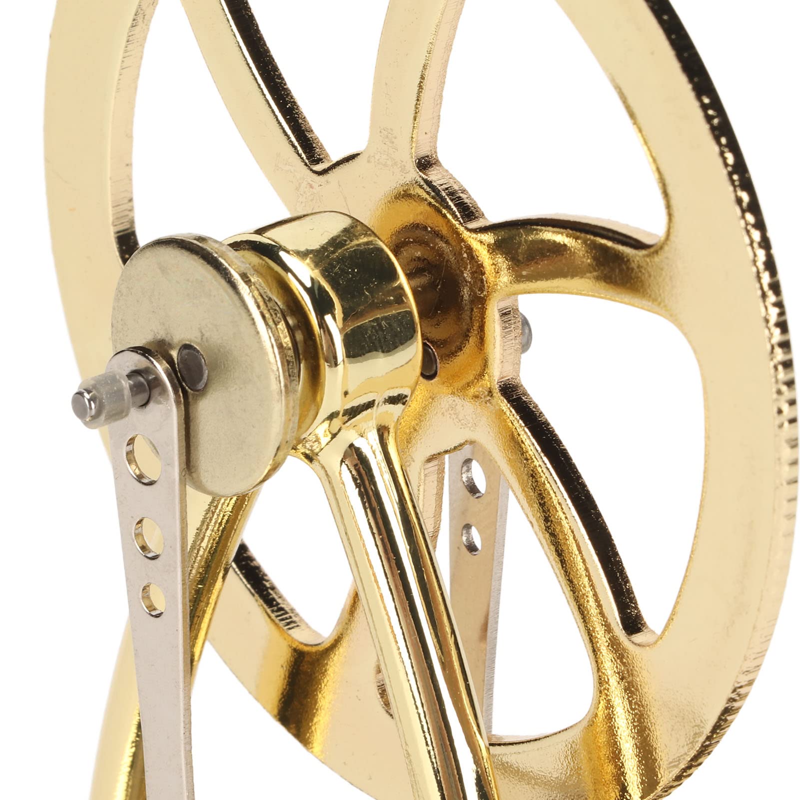 Lybunair Stirling Engine Motor Type Gold Simple Use Low Noise Scientific Physical Type Science Experiment Craft - Image 9
