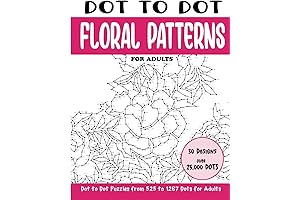 Unwind with Dot-to-Dot Floral Patterns for Adults: A Journey of Artistic Relaxation