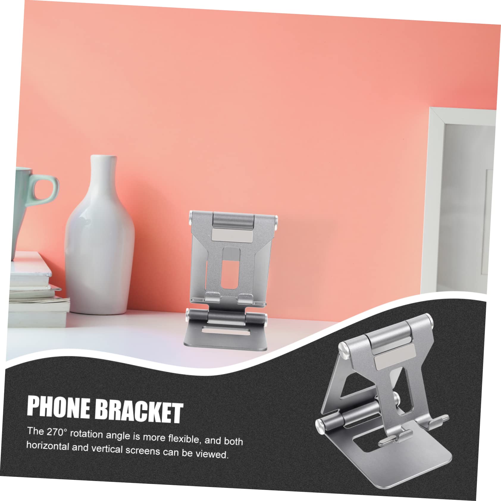 OSALADI 4pezzi Supporto Per Smartphone e Tablet Pieghevole Da Scrivania Struttura Resistente Design Portatile Per Ufficio e Casa Compatibile Con Dispositivi Mobili e Tablet