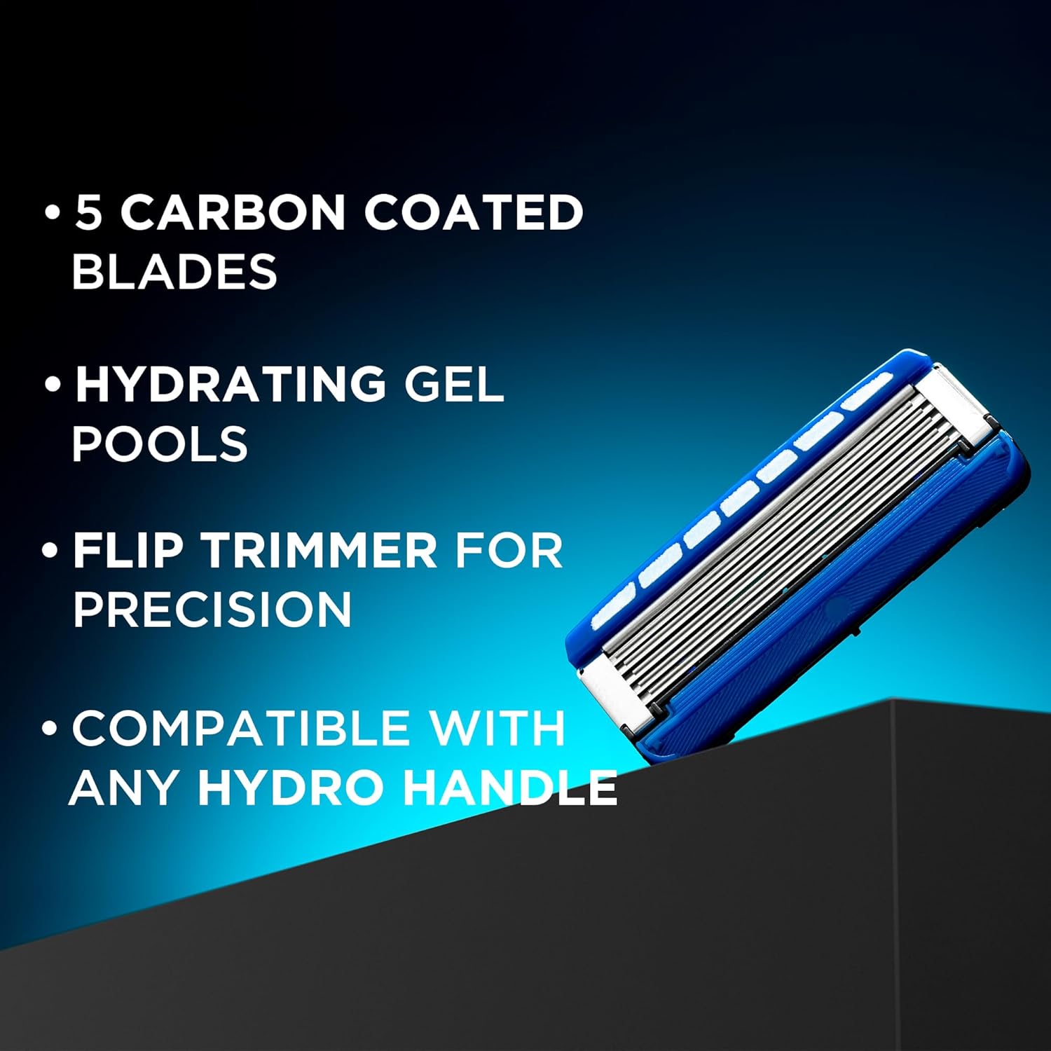 Wilkinson Sword Hydro 5 Skin Protection Regular – Razor Blades for Men, Blue, Pack of 8