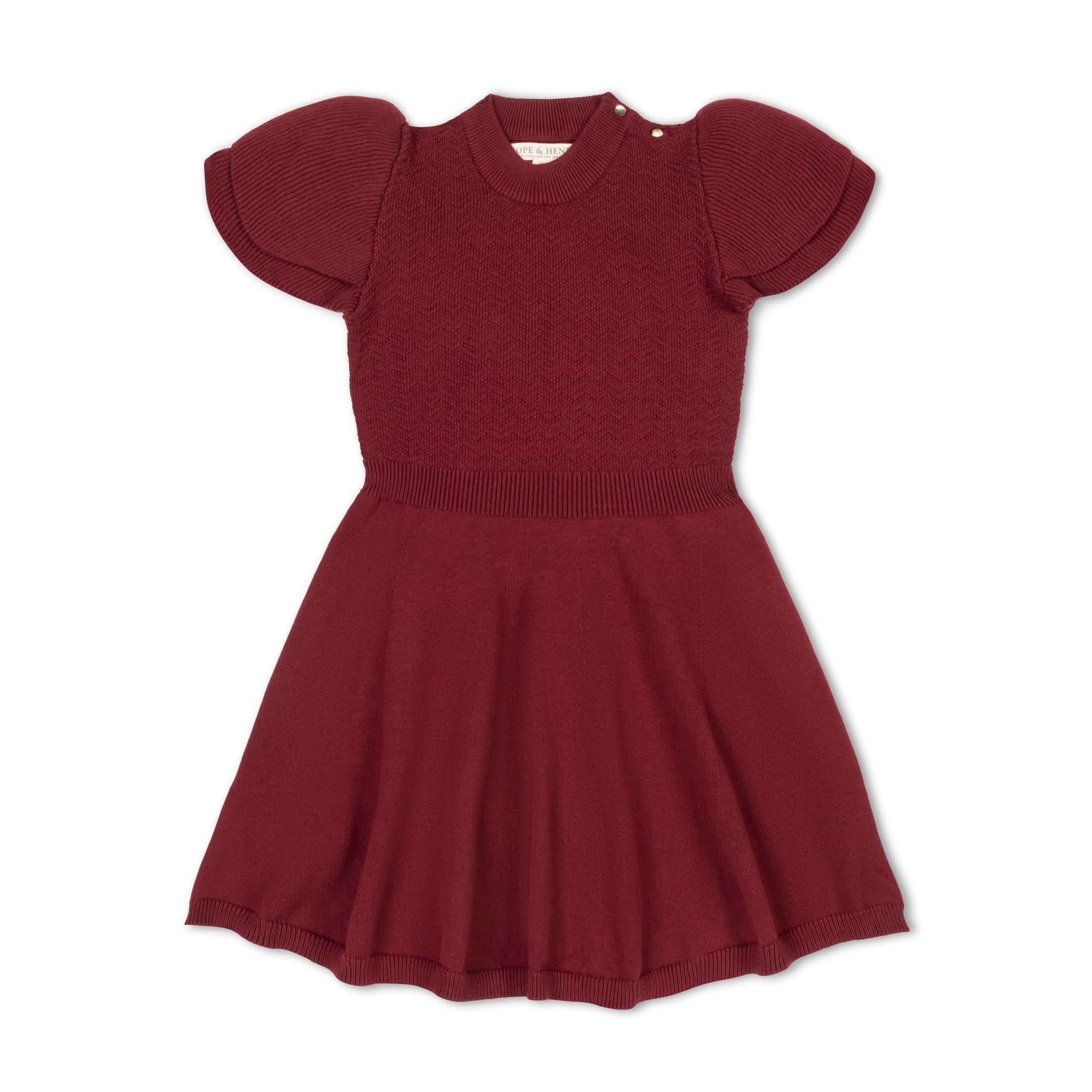 Hope &amp; Henry Girls' Milano Tipped Sweater Dress