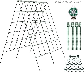 Amoskey Cucumber Trellis, Garden Trellis for Climbing Plants Outdoor, Fo...