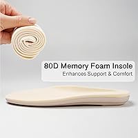 Vista 6 de EuropeanSoftest - Pantuflas clásicas con forro de rizo francés para mujer, con espuma viscoelástica 80-D, transpirables, lavables, para interiores