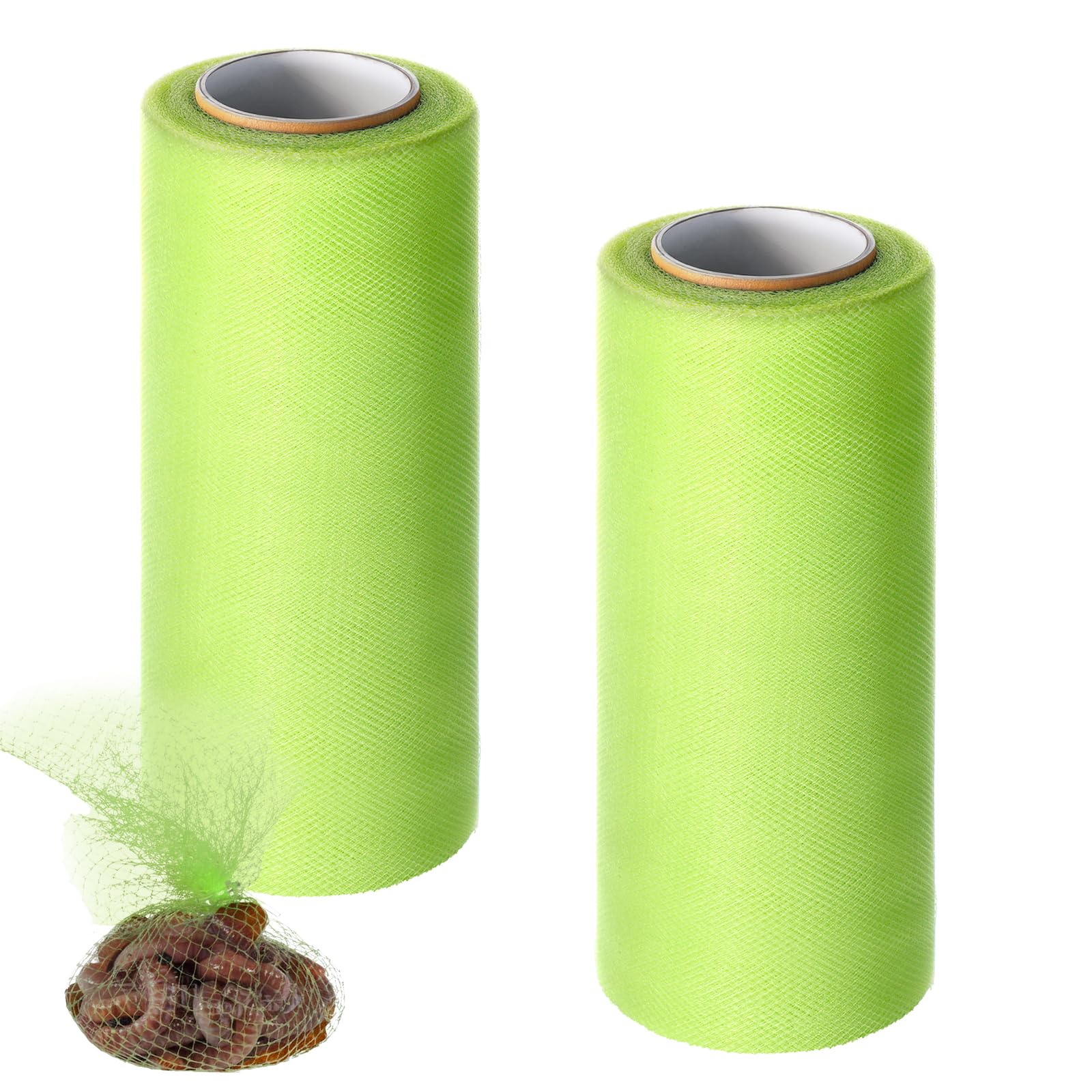 Fishing Soft Spawn Net, 2 Rolls Baits Bags for Fishing Mesh Catfish Bait Holder Bags Spawn Net 5.9'' Wide 72 Ft Spawns Sac Netting Sack Fishings Accessories for Roe Bag Fishings Equipment Tackle