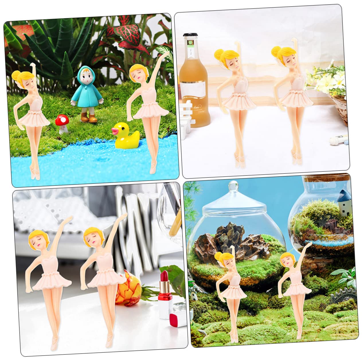 PRETYZOOM 5 Set Di Decorazioni Per Cupcake A Forma Di Balletto Decorazioni Lucide Per Matrimonio 4 Pezzi*5