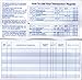 Larger Lines Checkbook Registers, Made in The USA, Wider Lines Low Vision Large Print (24-25-26 Calendars, 10)