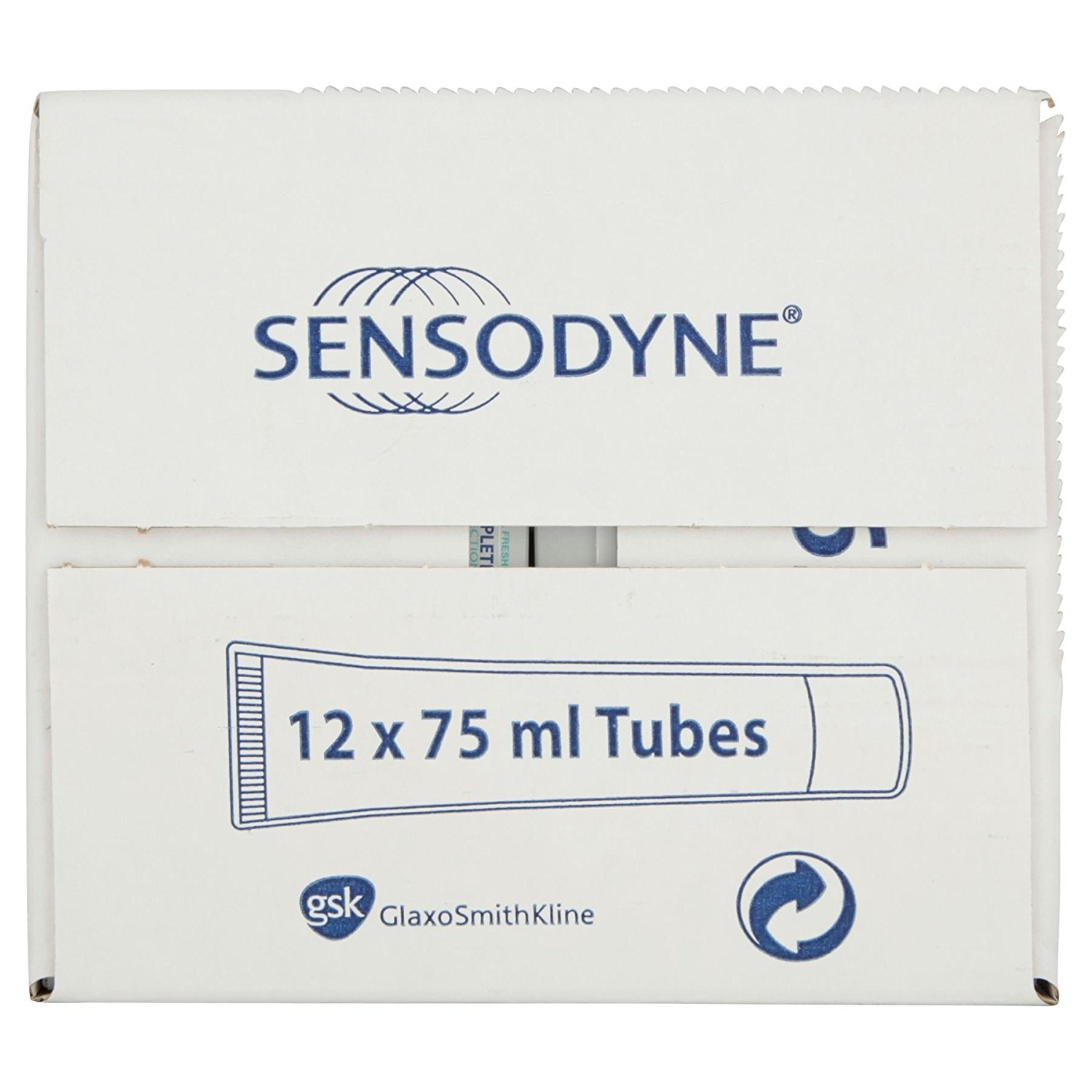 12 x Sensodyne Extra Fresh pełna ochrona pełna codzienna pasta do zębów 75 ml