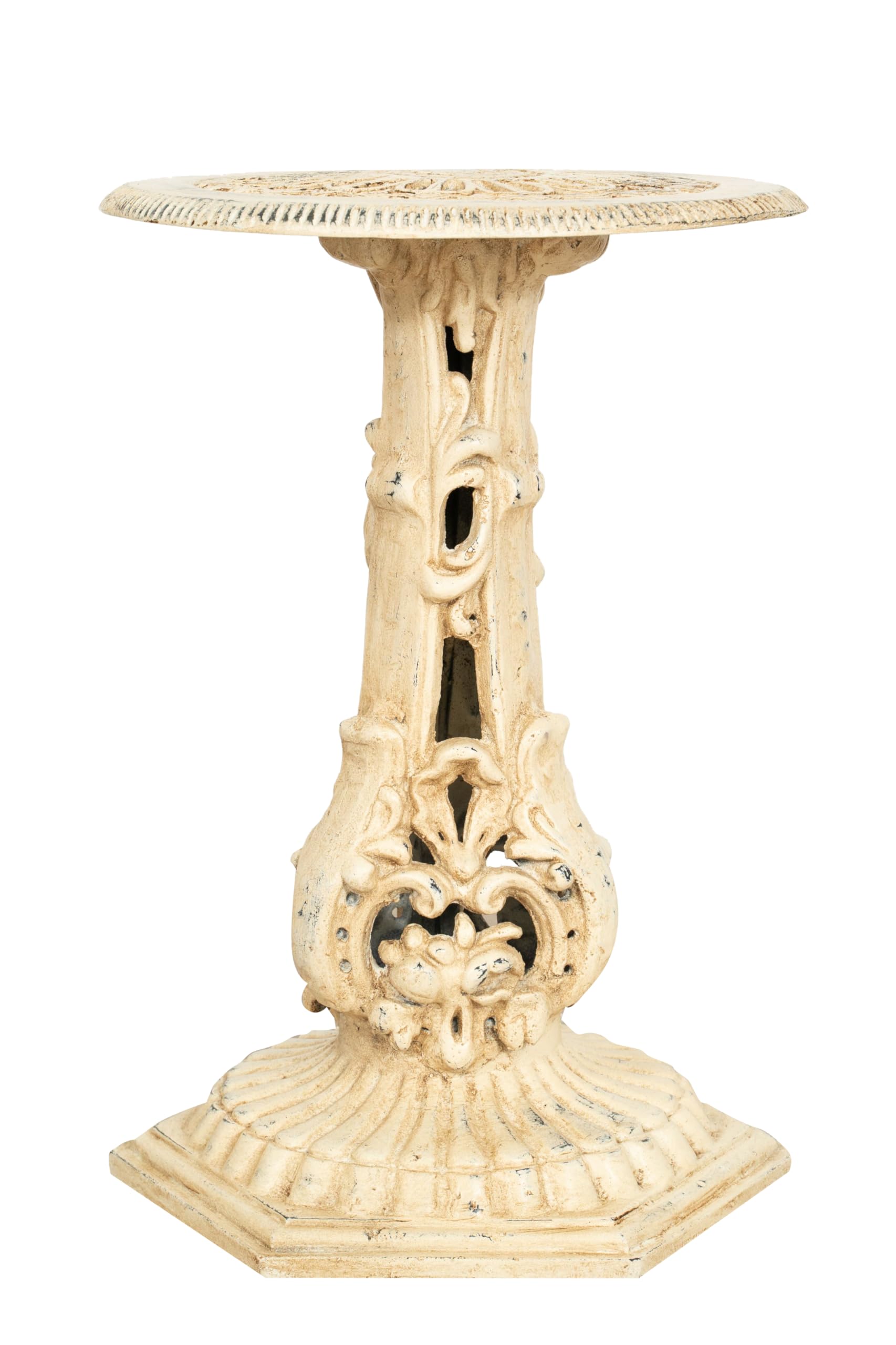 Biscottini Base para macetas de hierro fundido 38 x 38 x 20 cm – Soporte para maceta de hierro fundido – Base para macetas decorativa – Soporte para plantas de exterior e interior – Macetero de balcón