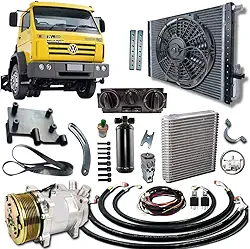 Kit de Ar Condicionado para Caminhão Worker, com Painel de Comando